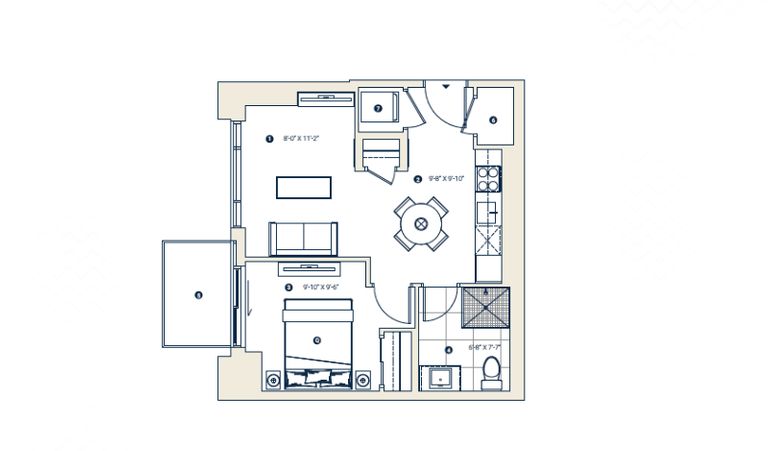 1b1b 公寓 市中心出租